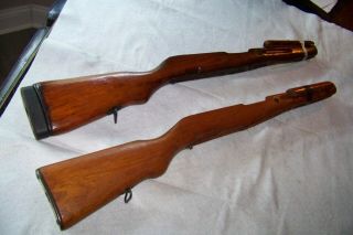 Vintage Set Two Sks Wooden Rifle Stocks