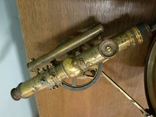 Antique Brass Transit W & L E GURLEY Troy NY 7