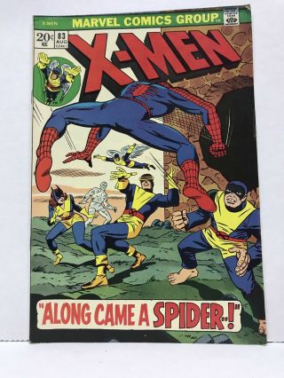 The Uncanny X - Men 83 August 1973 Marvel Comics Vintage Spider Man