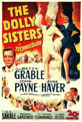 Vintage Movie 16mm The Dolly Sisters Feature 1945 Film Adventure Drama