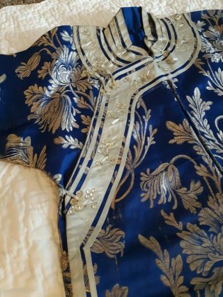 Vintage Chinese Qing Dynasty Silk Robe