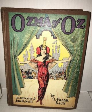 Vintage Book 1907 Ozma Of Oz L.  Frank Baum Vg Brown Cover