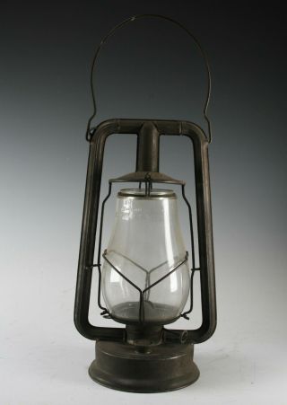 Vintage Dietz Hy - Lo Railroad Kerosene Lantern - 4h Clear Hy Lo Globe - Rustic