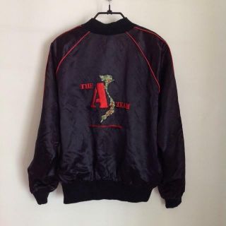 Vintage The A Team Stephen J Cannell Embroidery Jacket Size Xl