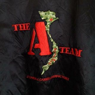 Vintage THE A TEAM Stephen J Cannell embroidery jacket size XL 2