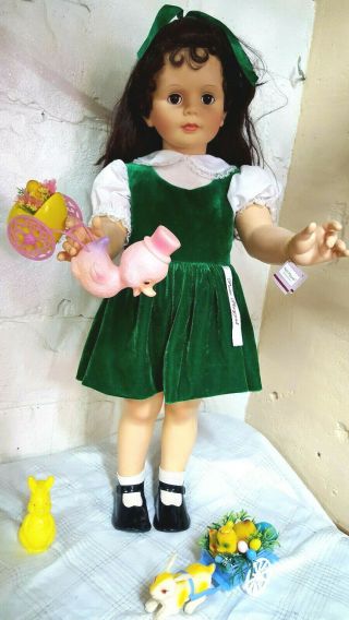 Vintage Ashton - Drake Brunette Patti Playpal Dress Ideal Doll Very Cute 2