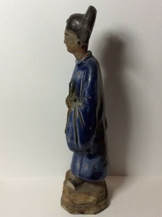 Antique Chinese Ming Shiwan Shekwan Figure Noble Man Scholar 3