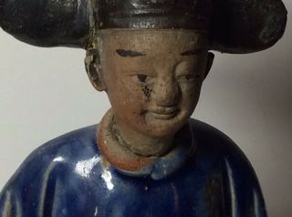 Antique Chinese Ming Shiwan Shekwan Figure Noble Man Scholar 5