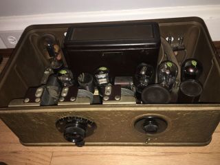 Vintage Atwater Kent Radio Receiver Model 42 and Radio Speaker Model E 3