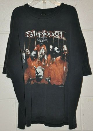 Rare Debut Album Cover Vintage Slipknot Shirt (1999) Xxl 2xl Blue Grape