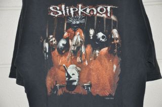 RARE Debut Album Cover VINTAGE Slipknot shirt (1999) XXL 2XL Blue Grape 2