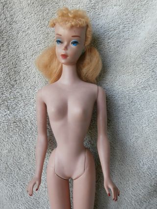 Vintage Blonde Ponytail 4 Barbie Doll Tm Body