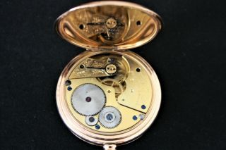Lancashire Watch Co Ltd gold plated half hunter pocket watch Vintage 5