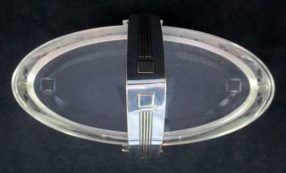 WMF Germany JUGENDSTIL SECESSIONIST SILVER PLATE BASKET with GLASS LINER 8