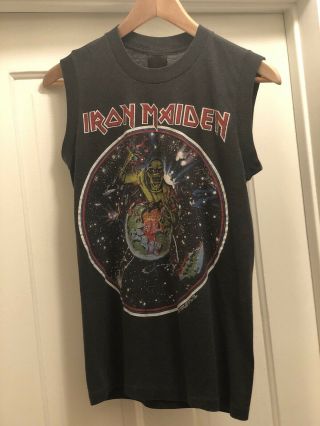 Vintage Iron Maiden 80s Shirt World Piece Tour The Beast On The Run 1983 Nirvana