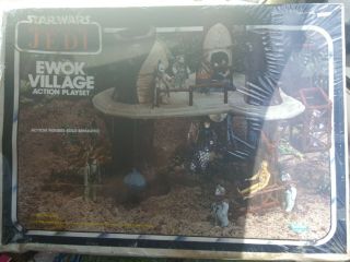 Vintage Star Wars Ewok Village Playset Complete With Box