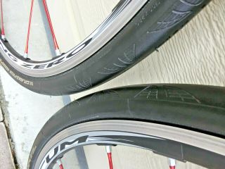 FULCRUM RACING ZERO RED CLINCHER WHEELSET WITH CERAMIC BEARINGS - RARE - 6