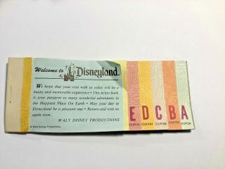 1978 Disneyland Junior Ticket Book 786 Vintage