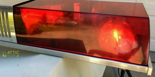 Vintage Federal Signal TWINSONIC 12 Rotating Fire Light Bar with Speaker 8