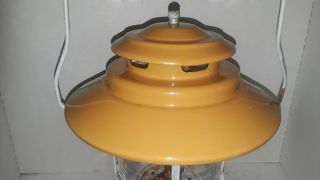 Coleman Gold Bond Lantern 228F Yellow Vintage Goldbond 1972 Pyrex Globe 4