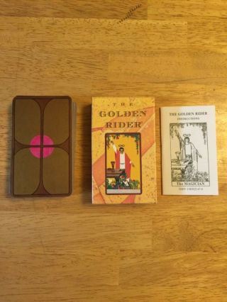 The Golden Rider Tarot Deck,  By Francois Tapernoux,  Vintage Oop