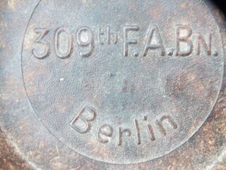 WW 2 US 78TH DIVISION 309 F A Bn BERLIN GERMANY 1945 BAKELITE ARMY ASHTRAY RARE 3