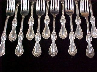 (SET OF 12) S H Co National Silver Silverplate 7.  5 