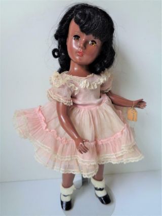 Rare 1952 Madame Alexander Cynthia Doll African American 15 " All Dress