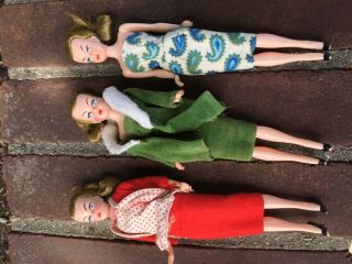 3 Vintage Barbie Doll Clones made in Hong Kong,  2 baby dolls 2