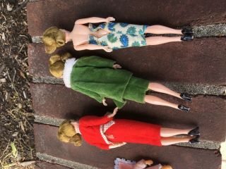 3 Vintage Barbie Doll Clones made in Hong Kong,  2 baby dolls 5