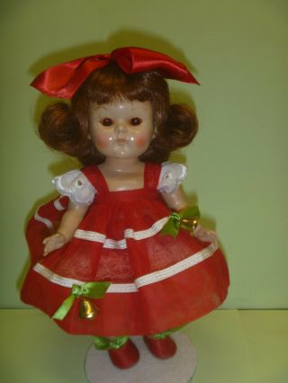 Vintage Strung Vogue Ginny Doll In " Merry Lee " Outfit