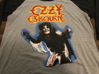 Vintage Ozzy Osbourne Diary Of A Madman Tour Shirt Large 1981 Rare
