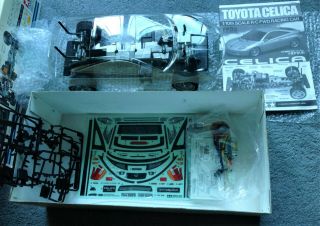 Rare Vintage Tamiya R/C 1/10 Toyota Celica Kit HUGE 2