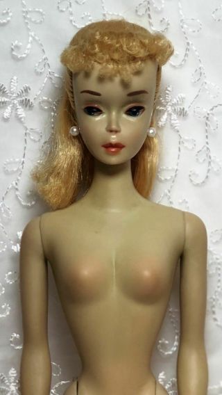 1 DAY ONLY RARE STUNNING BLONDE BARBIE 3 HTF BROWN EYELINER,  A/O NM 2