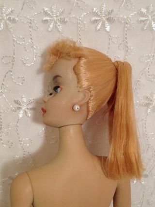 1 DAY ONLY RARE STUNNING BLONDE BARBIE 3 HTF BROWN EYELINER,  A/O NM 7