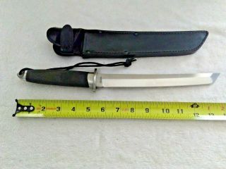 Vintage Cold Steel Magnum Tanto 9 " Blade With Leather Sheath