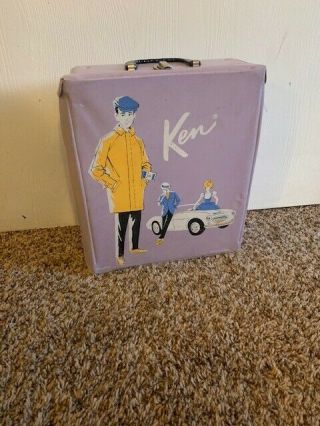 Vintage Ken Doll Case With Ken,  Alan And Tommy Dolls,  Clothes And Accessories