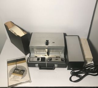 Vintage Sawyer’s 707aq Slide Projector Rotomatic In Orig Box All Papers ?