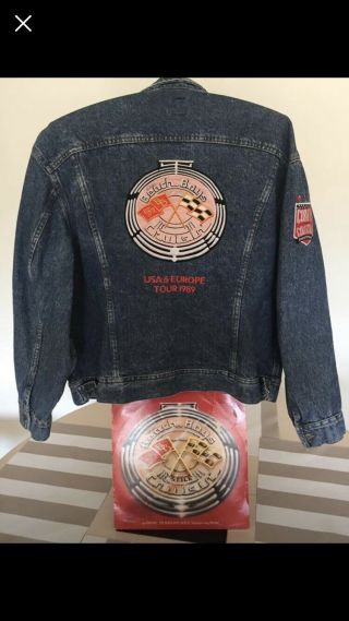 Vintage Roadie Beach Boys 1989 Usa & Europe Tour Jacket & Record Album