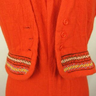 Vintage Young Edwardian by Arpeja Dress & Jacket Orange Halter Maxi Crop Blazer 3