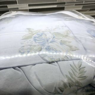 Simply Shabby Chic Rachel Ashwell KING COMFORTER Bella Misty Blue Vintage Roses 4