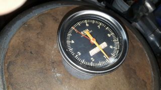 Vintage Moroso 9k Rpm Mechanical Drive Tach W/telltale