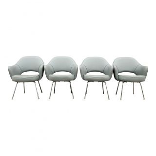 Eero Saarinen For Knoll Executive Chairs For Reupholstery (4 Available)
