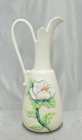 Vintage Red Wing Pottery Hand Painted 14 " Ewer Pitcher