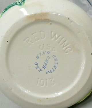 VINTAGE RED WING POTTERY HAND PAINTED 14 