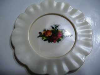 Childs Teas Set Plastic Floral 4 Saucers Scalloped 3 Cups 4 Spoons 1 Lid China 4