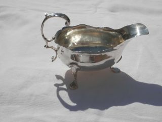 George Iii Solid Silver Sauce Boat London 1768