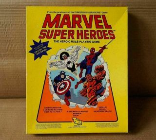 Vintage 80s Marvel Heroes Rpg By Tsr Games - D&d 6850/6860 Campaign Game