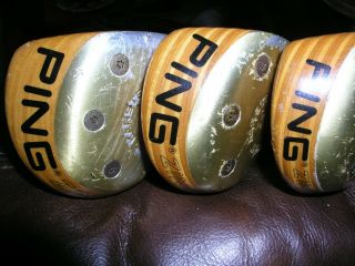 3 Vintage Ping Zing Karsten Blonde 1,  3,  & 5 Woods