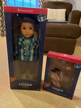 American Girl Logan Everett (retired) Doll With Extra Outfit